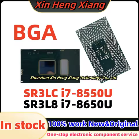 1pcs 100% New SR3L8 i7-8650U i7 8650U SR3LC i7-8550U i7 8550U BGA