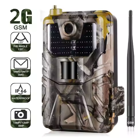 Wildlife Trail Camera Photo Traps Night Vision 2G SMS MMS SMTP Email Cellular Hunting Cameras HC900M