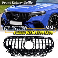 For Mercedes Benz E Class W214 E300 E350 AMG 2024 2025 GT Style Car Front Grille Grill Mesh Decorati