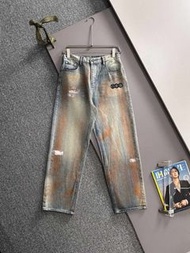 Louis Vuitton 2025秋冬寬鬆闊腿牛仔褲直筒長褲