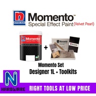 Nippon Paint Momento Set (Designer Series Velvet Pearl 1L + Toolkit)