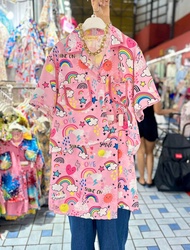 ชุดเซ็ทสาวอวบ เสื้อครอป+กางเกงกระโปรง ป้ายPream