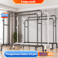 Stand Hanger Gawang Single 150CM Rak Baju Gantungan Baju Multigungsi Dengan 8 Kait Stand Hanger Besi