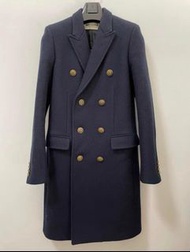 Saint Laurent Paris by Hedi 13FW Navy Allure Coat (Celine homme dior)