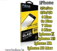 ฟิล์มกระจกใส  iphone15 15plus 15pro 15promax 14 Pro Max 13 Pro Max 12 Pro Max 6S Plus 5 5S 5SE2020 5C 6 iPhone6S iPhone7Plus 8 Plus iphone X XS XR XS Max 11 Pro max