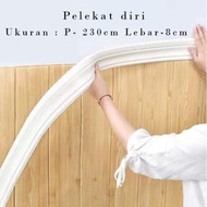 {Ready Stock}8cmx230cm Self Adhesive Foam Wainscoting Molding Trim Moulding 3D Wallpaper Border Wall