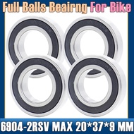 6904 2RSV MAX Bearing 20*37*9 mm 4Pcs Full Balls Bicycle Pivot Repair Parts 6904 2RS RSV Ball Bearin