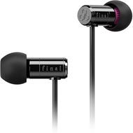 【Direct from Japan】final E500 in-ear earphones [VR binaural ASMR 360 audio recommended] Black