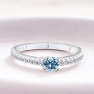 4mm 0.3CT D Color Moissanite Ring for Couples Women Men 925 Sterling Silver Lab Diamond Engagement