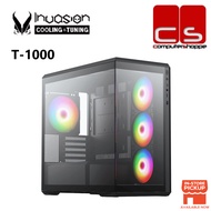 Invasion T-1000 Tempered Glass Compact M-ATX PC Case (AURORA FAN)