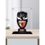 [Acrylic Display Box] Superhero Venom Head Carving Acrylic Display Box Suitable for Lego 76187 Trans