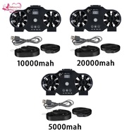 [Abbraccia] Waist Clip Fan Desk Fan with Light Silent Practical Lightweight Multifunctional