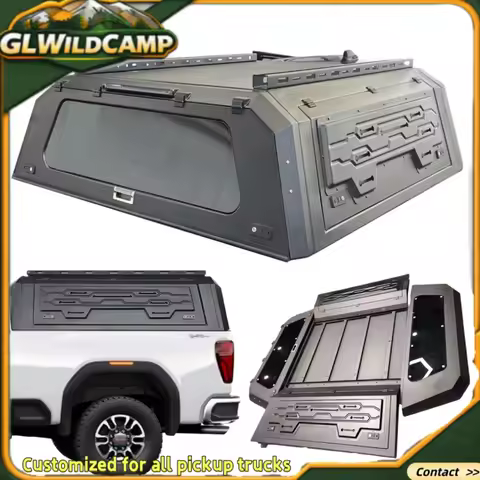 For 2022 2023 2024 2025 GMC Sierra 1500 2500 At4x Camper Truck Topper 5.8 Short Bed Cap Hard Canopy 