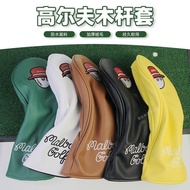Golf Club Cover Red Bucket Hat Embroidery Protective Cover golf Club Cap Cover 1/3/5/UT Club Cover 5