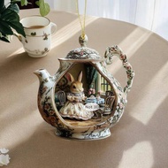 HIGHBUYING Easter Home Decor Items Rabbit In Teacup Warm Home 2d Acrylic Pendant Bapa Pendant Car