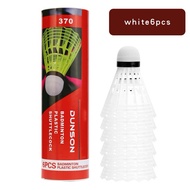 Dunson Badminton Shuttlecocks, Pack of 6 Badminton Shuttlecocks, Sports Shuttlecocks, Nylon plastic 