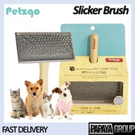 Petzqo Professional Wooden Slicker Brush S/L Size - (Pets Grooming Tools, Slicker Brush Comb)