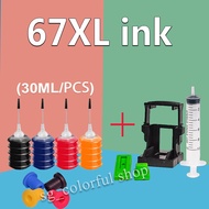 HP 67 ink HP 67XL ink HP67 ink HP67XL refillable ink compatible for HP 1255 2724 2725 2722 2723 2752