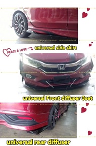 Stork !! Universal front bumper DIFFUSER CANARD Lip Splitter BUMPER Universal Front Bumper Lip Body 