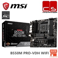 MSI B550M PRO-VDH WIFI AM4 Micro-ATX Motherboard With AMD Processors Combo(5600GT/5500GT/5600X/5500/