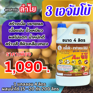 3A “จัมโบ้” ฉีดพ่นทางใบ สำหรับ “ลำไย” ลดการใช้ปุ๋ยเคมี พืชสมบูรณ์ ก้านช่อยาว โตไว ผลอวบ น้ำหนักดี