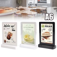 A6 Menu Stand Brochure Stand/ Acrylic Stand/ Acrylic Brochure Holder Sign Holder