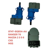 8T4T-9G854-AA FORD RANGER T6, MAZDA 2 3 5 6, CX5, MX5 (4 PIN) BRAKE SWITCH BN7N-66-490