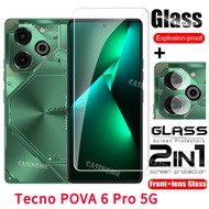 ฟิล์มกระจกนิรภัยป้องกันเต็มพื้นที่ Tecno POVA 6 Pro 5G 2024สำหรับ Tecno Pova6Pro 6Pro Pova 6 5 Pro P