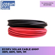 ECOPV SOLAR CABLE 6MM² (PV1-F Pure Tinned Copper Cable)