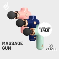 Yesoul Portable Massage Gun Monica MG11  380g Lightweight, 3000rpm, 4 Heads, 2400mAh, Type-C