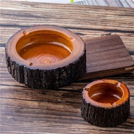 Log Type Ashtray Creative Living Room Household Office Personality Retro Solid Wood Wooden Trend Ashtray