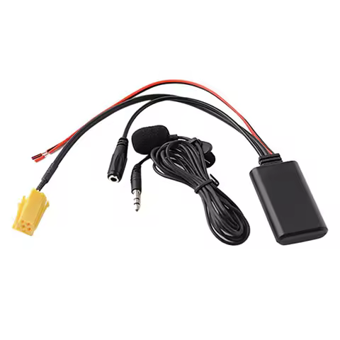 AA-Car Audio Adapter Replacement 3.5MM Audio Bluetooth Microphone Cable For Fiat Bravo Panda Punto