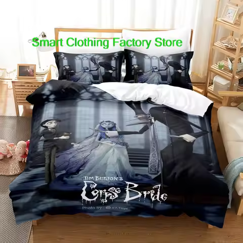 Single Twin Full Queen King Size Bed Set Teenagers Bedroom Duvetcover Sets Bed Sheet Set Tim Burton'