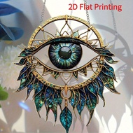 Evil Eye Catcher] 1pc Fantasy Acrylic Evil Eye Dream Catcher SunCatcher - 6.89"X8" Interior Wall Han