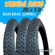 WANDAKING Ban Luar Tire Ban BMX 20 Inch Jumbo Besar Gemuk Ukuran Size 20 x 3.0 Ban Sepeda BMX Besar