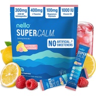 Nello Supercalm Powdered Drink Mix Cortisol Reducer  L Ksm-66 Magnesium Glycinate Vitamin D 3  On Th