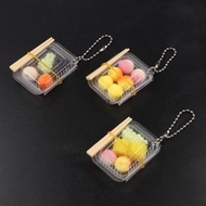 WANPX Mini Fast Food Box Keychain, Plastic Mini Simulation Fast Food Box Keychain, Ins Fast Food Box