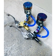 Right brake Handle krs master pump 14mm plus bigsmoke two-tone tube