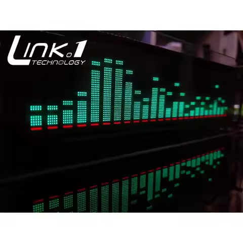 LINK1 AK2515v2VFD Music Audio Spectrum Indicator / Audio VU Meter/Amplifier Board Level /Precision C