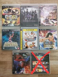 PS3 二手game X 7