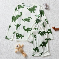 ชุดนอนเด็กโต ลายการ์ตูน แขนยาว เสื้อและกางเกง