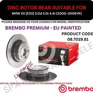 BREMBO GENUINE DISC BRAKE ROTOR (REAR) FOR BMW X5 [E53] 3.0d 3.0i 4.4i (2000-2006YR) (324MM) - ITALY