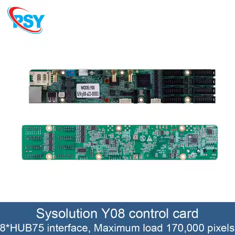 Sysolution Y08 Asynchronous LED Full-Color Screen Control Card Small Control Card Up To 170,000 Pixe