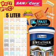 SANCORA 5 LITER I WEATHER EXTERIOR WALL PAINT / CAT DINDING  LUAR RUMAH  ( PAGE 4 )