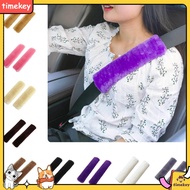 【Timekey】2Pcs Car Seatbelt Shoulder Pad Comfortable Driving Seat Belt Vehicle Soft Plush Auto Seatbe
