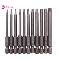 For 1/4" Hex Shank 75mm Length Steel Star 6 Point Screw Driver Kit Tool Screwdriver Bit