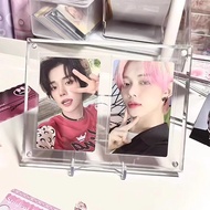 小卡卡砖亚克力不压卡防护型双槽带凹槽磁吸相框专辑小卡展示架  7m16zsc8x.my20250804  Small Kaka acrylic non-pressure card protective