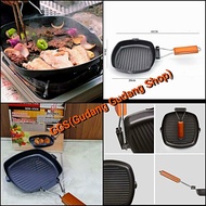 GRILL PAN ANTI LENGKET ORIGINAL 20CM 24CM 28CM TEFLON WAJAN BBQ