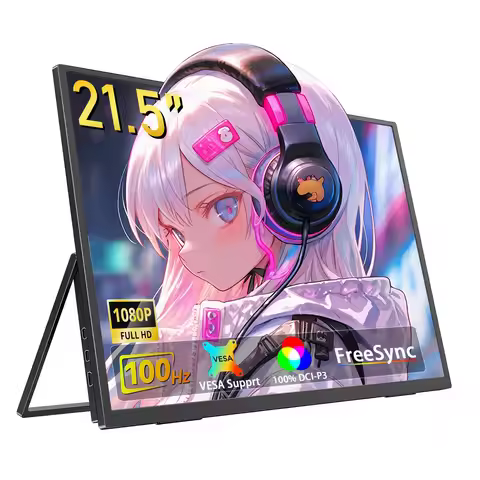 21.5Inch Portable Monitors 100Hz Laptop Second Screen PC Extension TV external For Steach/Steach/Mac