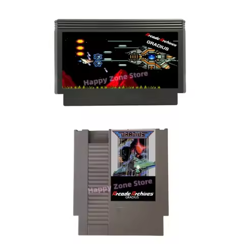 Gradius Arcade Archives Game Cartridge for FC / NES Console 60Pins / 72Pins Video Game Card